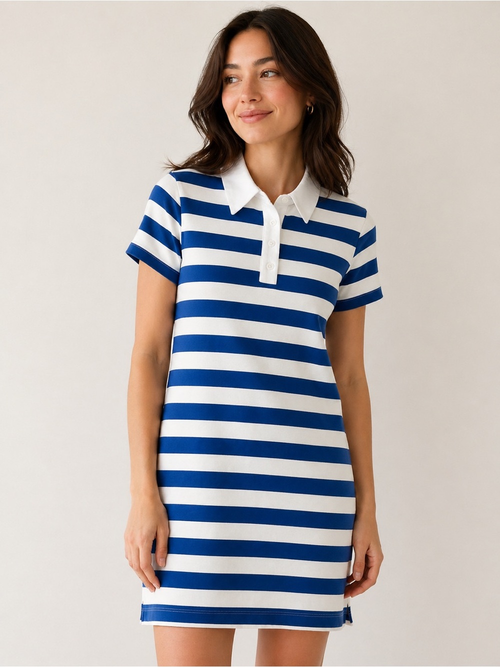 Grey Lab Striped Polo Dress – Size M